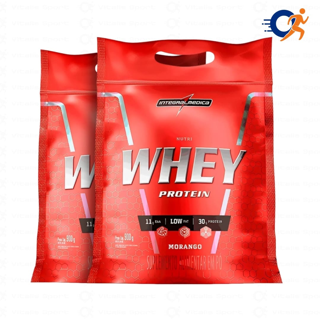 Kit 2 Nutri Whey Protein Hipercalórico Integralmédica 900g - Vitalis Sport™