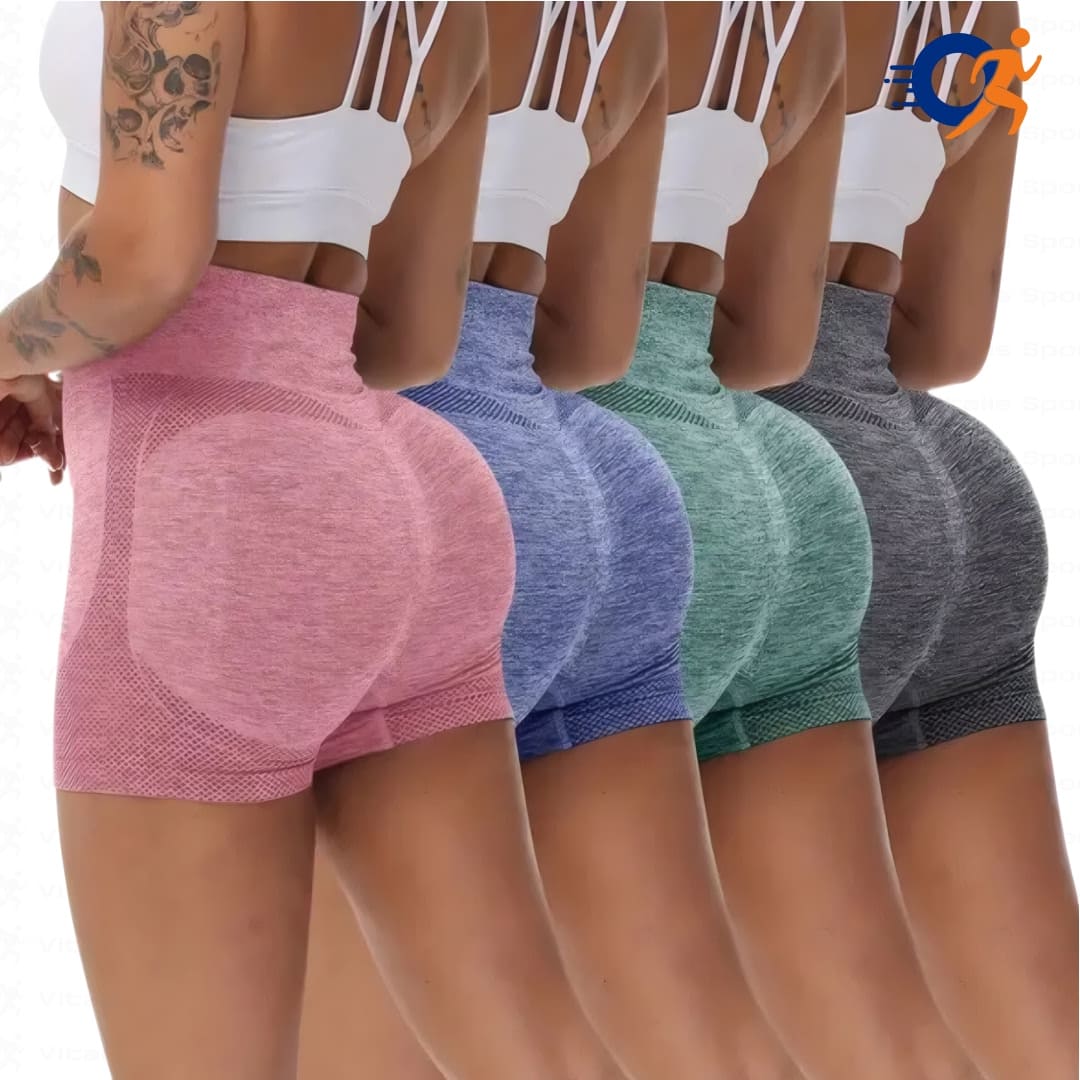 Pague 3 Leve 4 - Shorts Levanta Bumbum Feminino Academia - Vitalis Sport™