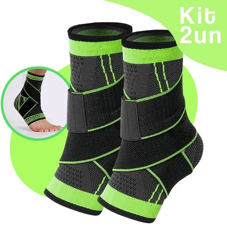 Kit 2 Tornozeleiras, Cotoveleiras, Munhequeiras - Vitalis Sport™