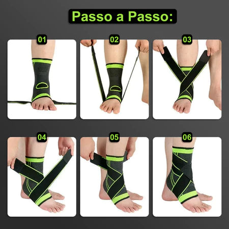 Kit 2 Tornozeleiras, Cotoveleiras, Munhequeiras - Vitalis Sport™