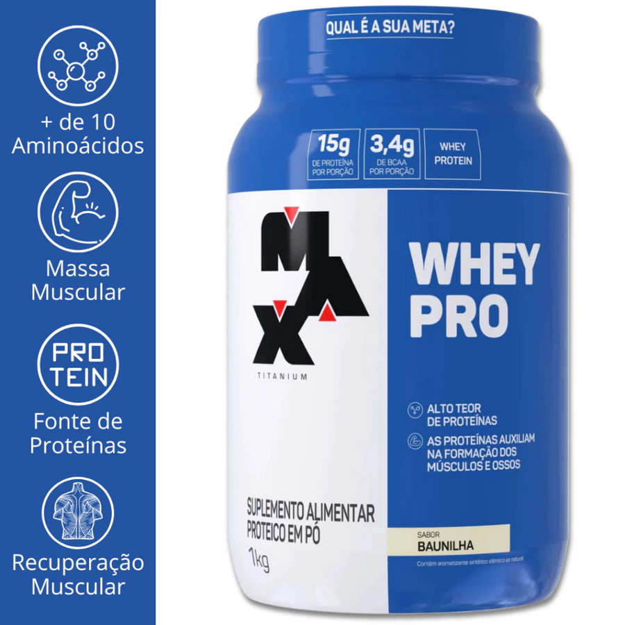 Whey Pro Max Titanium 1kg - Vitalis Sport™