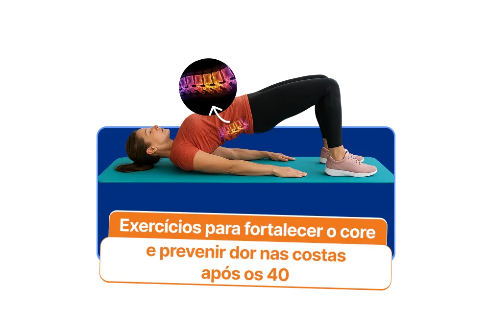 Exercícios para fortalecer o core e prevenir dor nas costas após os 40
