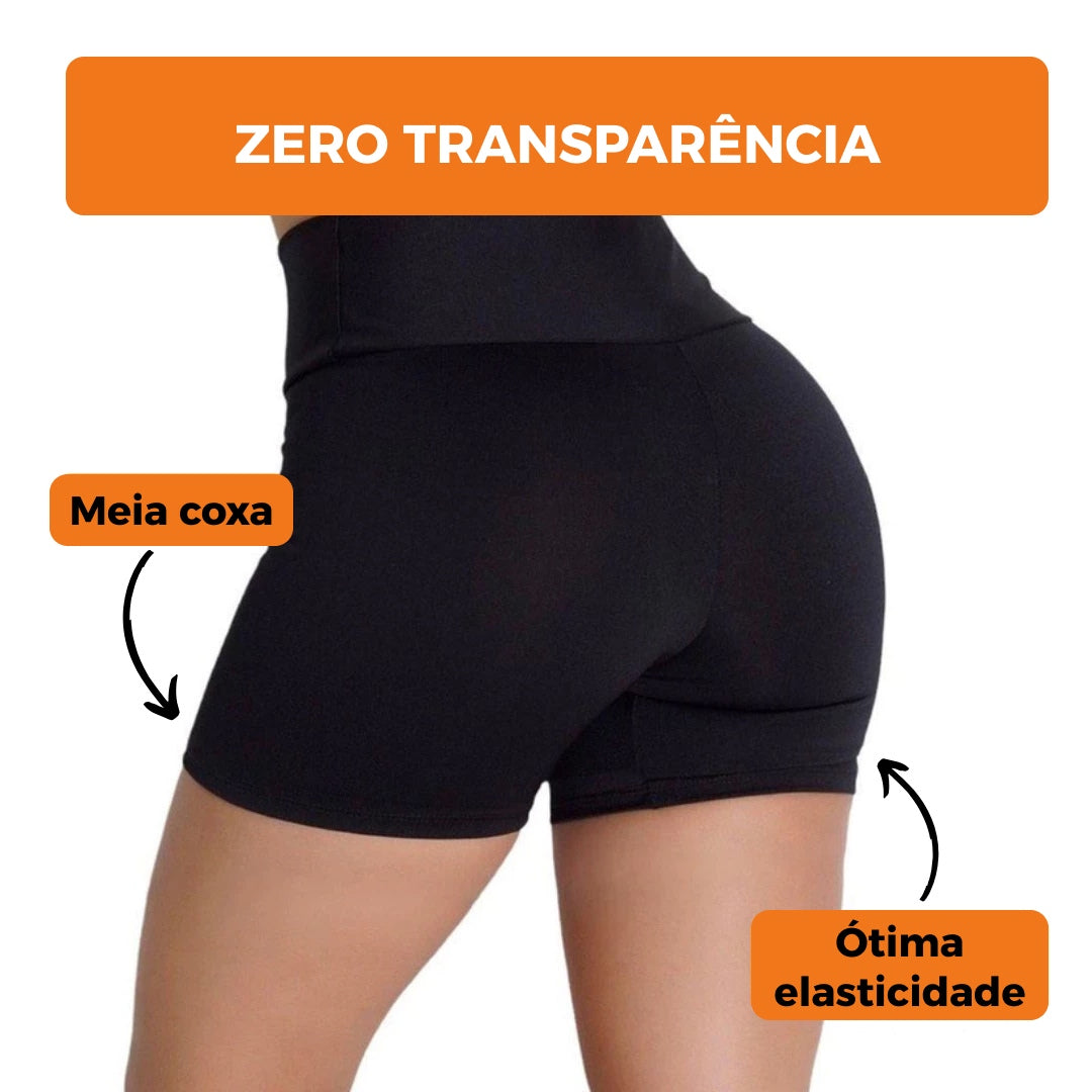 Pague 2 Leve 3 - Shorts Feminino Academia Cintura Alta - Vitalis Sport™