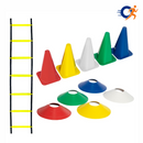 Kit Funcional Agilidade 5 Chapéus + 5 Cones e Escada - Vitalis Sport™
