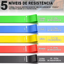 Kit 5 Mini Bands Elásticos Exercícios em Casa - Vitalis Sport™