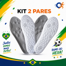 KIT 2 Pares de Palmilhas Ortopédicas 4D - Promoção de Copa™