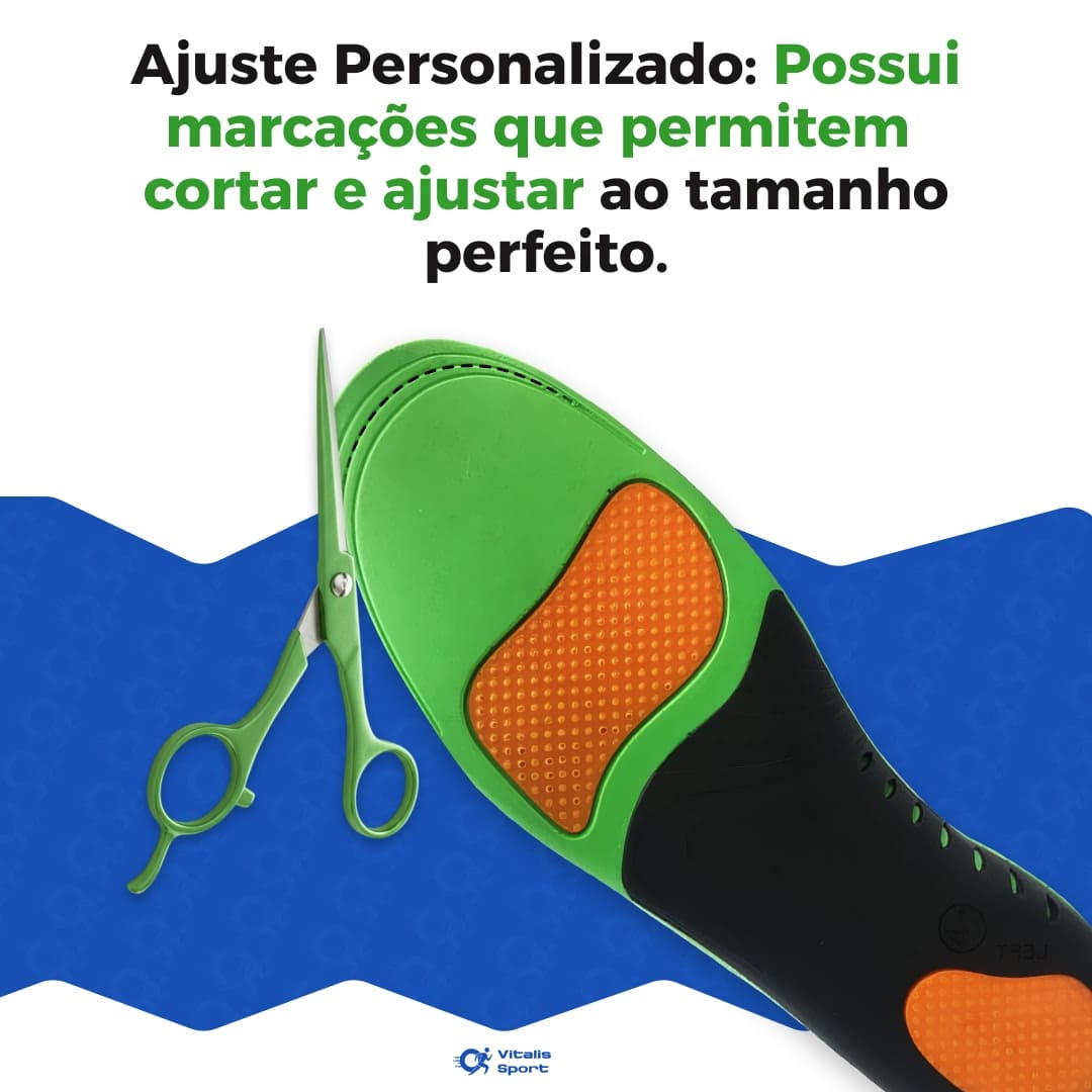 Palmilha com elevação para Pisada Irregular - Vitalis Sport™