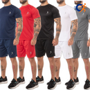 Kit 5 Conjuntos de camisetas Academia masculinas + 5 Bermudas - Vitalis Sport™