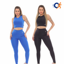 KIT 2 Conjuntos Blackout Moda Academia Zero Transparência - Vitalis Sport™