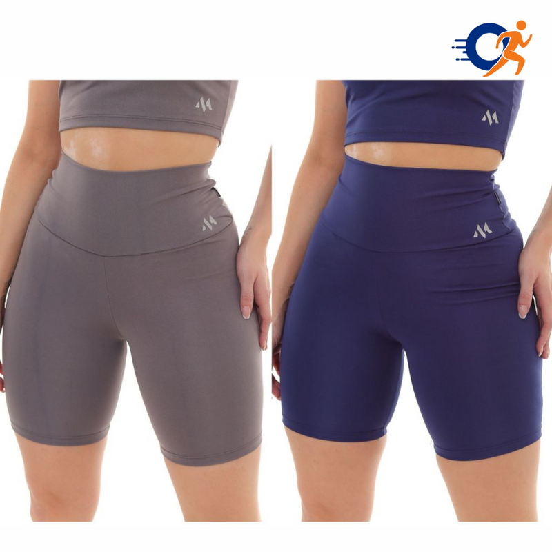 KIT 2 Peças de Bermudas Blackout Feminina Fitness - Vitalis Sport™