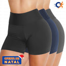Pague 2 Leve 3 - Shorts Feminino Academia Cintura Alta - Promoção Natal™