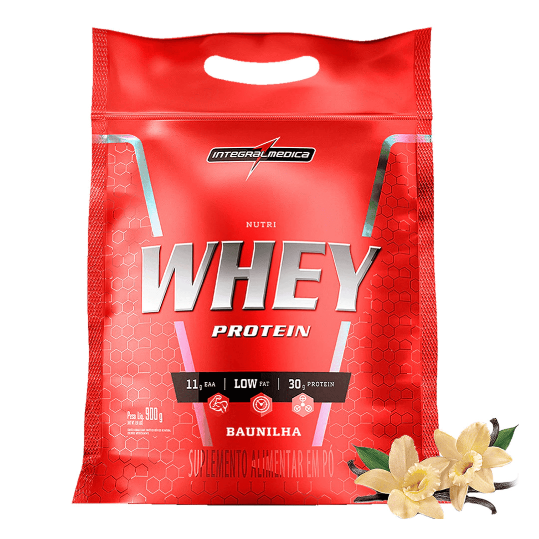Kit 2 Nutri Whey Protein Hipercalórico Integralmédica 900g - Vitalis Sport™