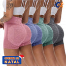 Pague 3 Leve 4 - Shorts Levanta Bumbum Feminino Academia - Promoção Natal™