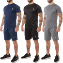 Kit 5 Conjuntos de camisetas Academia masculinas + 5 Bermudas - Vitalis Sport™