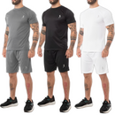 Kit 5 Conjuntos de camisetas Academia masculinas + 5 Bermudas - Vitalis Sport™