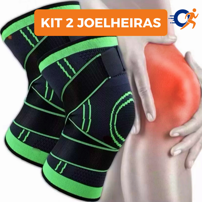 KIT 2 Joelheiras de Compressão Ortopédicas - Vitalis Sport™