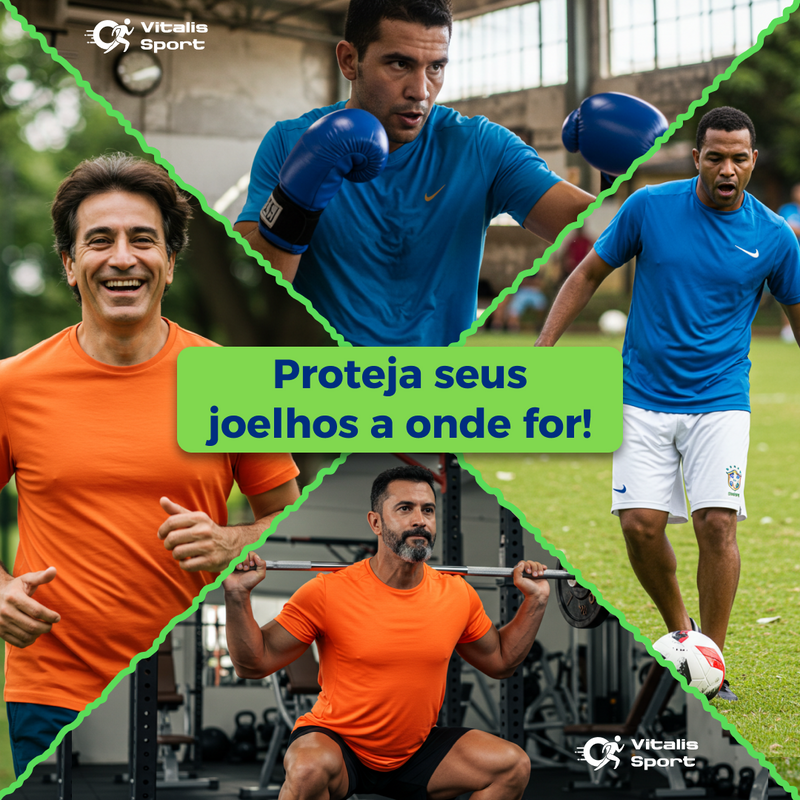 KIT 2 Joelheiras de Compressão Ortopédicas - Vitalis Sport™