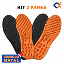 KIT 2 Palmilhas Ortopédicas para Fascite Plantar, Esporão e Pé Chato - Vitalis Sport™ -  Promoção Natal