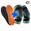 Palmilha Ortopédica de Gel + Par de Joelheiras Ortopédicas - Vitalis Sport™