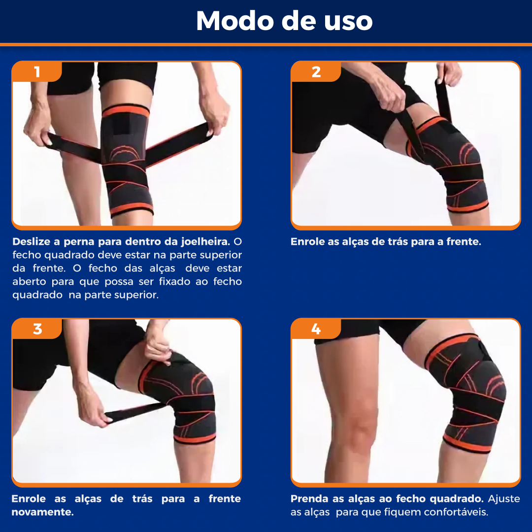 Palmilha Ortopédica de Gel + Par de Joelheiras Ortopédicas - Vitalis Sport™