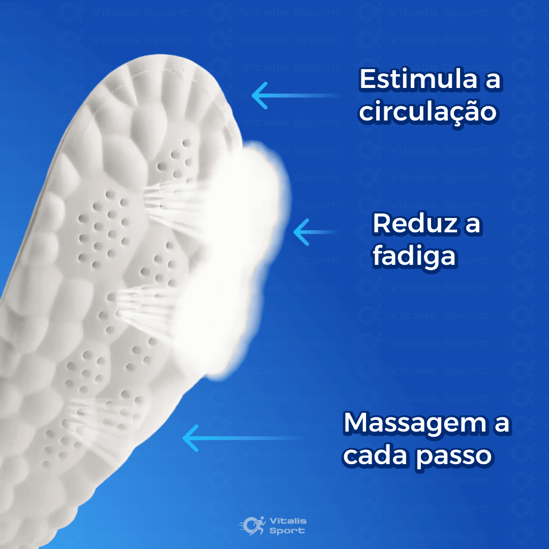 1 Par de Palmilha Ortopédica 4D - Promoção Exclusiva - Vitalis Sport™