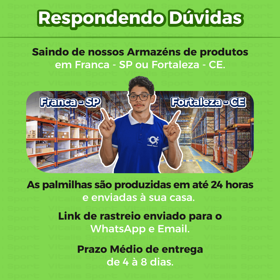 1 Par de Palmilha Ortopédica 4D - Promoção Exclusiva - Vitalis Sport™