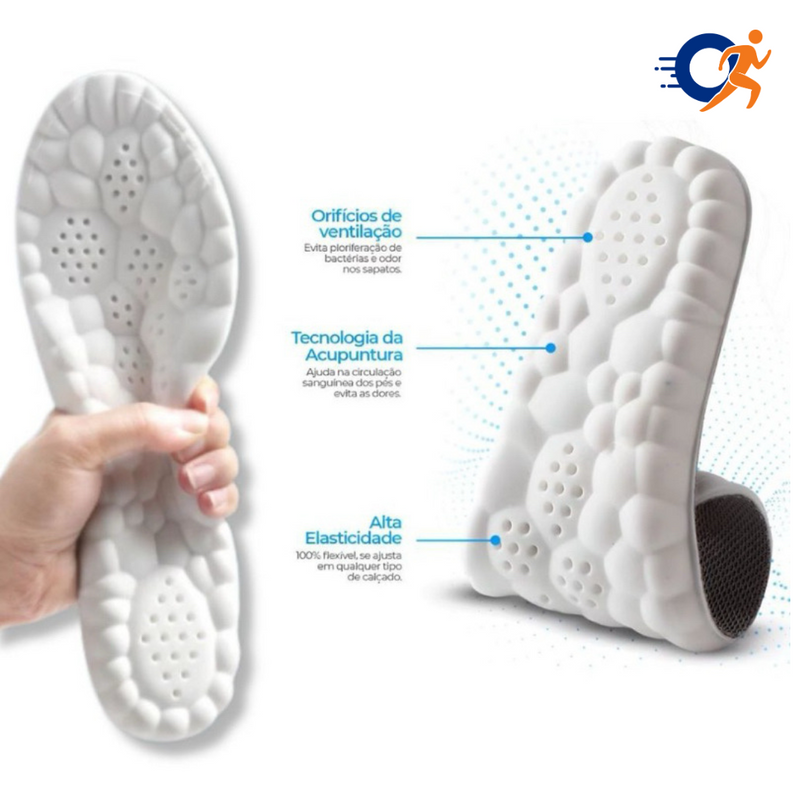Kit 2 pares de Palmilhas Ortopédicas 4D - Vitalis Sport™