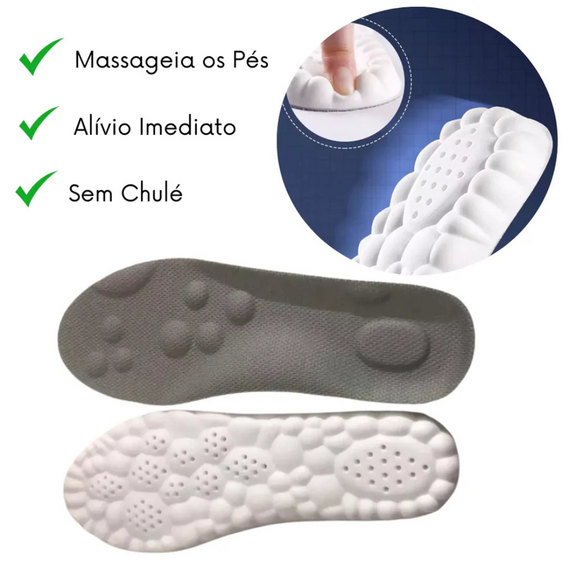 Kit 2 pares de Palmilhas Ortopédicas 4D - Vitalis Sport™