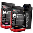 Kit 2x Hipercalórico 6 Six Bulking 6kg + Coqueteleira Bodybuilders - Vitalis Sport™