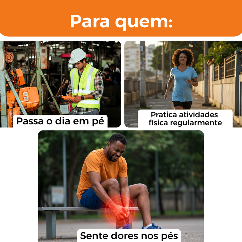 1 Par de Palmilha Ortopédica 4D - Vitalis Sport™