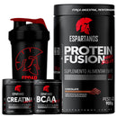 Kit Whey Protein Fusion + Bcaa + Creatina + Shaker - Vitalis Sport™