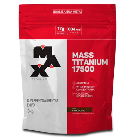 Hipercalórico Mass Titanium 17500 de 3kg Max Titanium - Vitalis Sport™