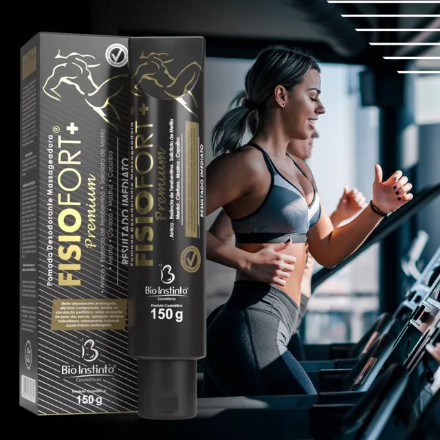 Pomada Massageadora Muscular Fisiofort Bio Instinto 150g - Vitalis Sport™