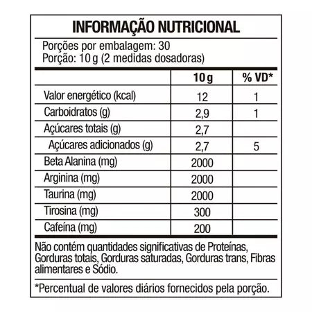 Pré treino Diabo Verde 300g FTW - Vitalis Sport™