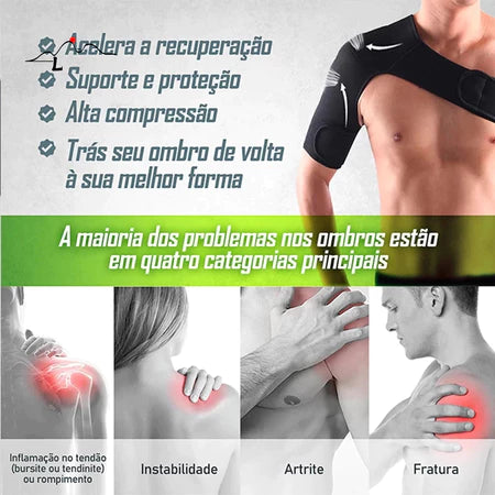 Ombreira de Suporte e Proteção para Lesões - Vitalis Sport™