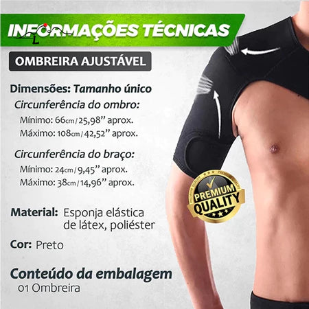Ombreira de Suporte e Proteção para Lesões - Vitalis Sport™