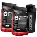 Kit 2x Hipercalórico 6 Six Bulking 6kg + Coqueteleira Bodybuilders - Vitalis Sport™