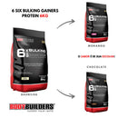 Kit 2x Hipercalórico 6 Six Bulking 6kg + Coqueteleira Bodybuilders - Vitalis Sport™