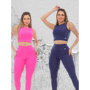 KIT 2 Conjuntos Blackout Moda Academia Zero Transparência - Vitalis Sport™