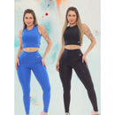 KIT 2 Conjuntos Blackout Moda Academia Zero Transparência - Vitalis Sport™