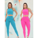 KIT 2 Conjuntos Blackout Moda Academia Zero Transparência - Vitalis Sport™