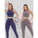 KIT 2 Conjuntos Blackout Moda Academia Zero Transparência - Vitalis Sport™