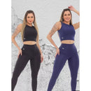 KIT 2 Conjuntos Blackout Moda Academia Zero Transparência - Vitalis Sport™