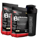 Kit 2x Hipercalórico 6 Six Bulking 6kg + Coqueteleira Bodybuilders - Vitalis Sport™