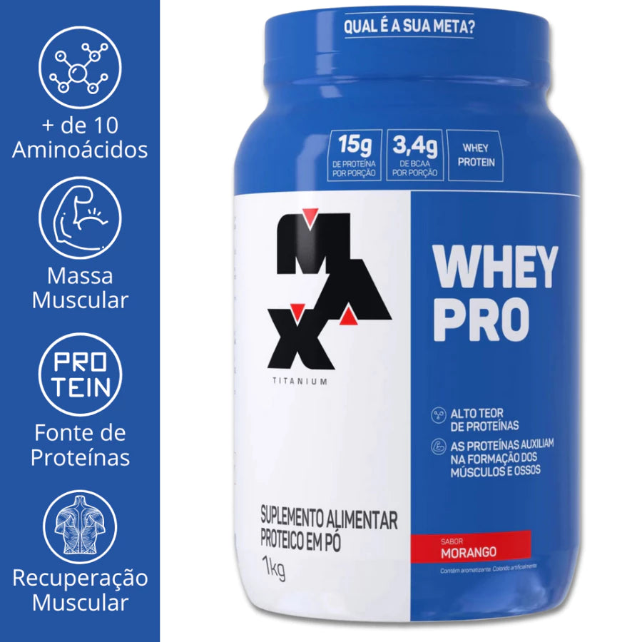 Whey Pro Max Titanium 1kg - Vitalis Sport™